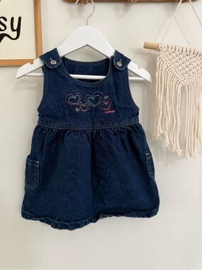 Y2K - 18m Oshkosh denim sparkly dress